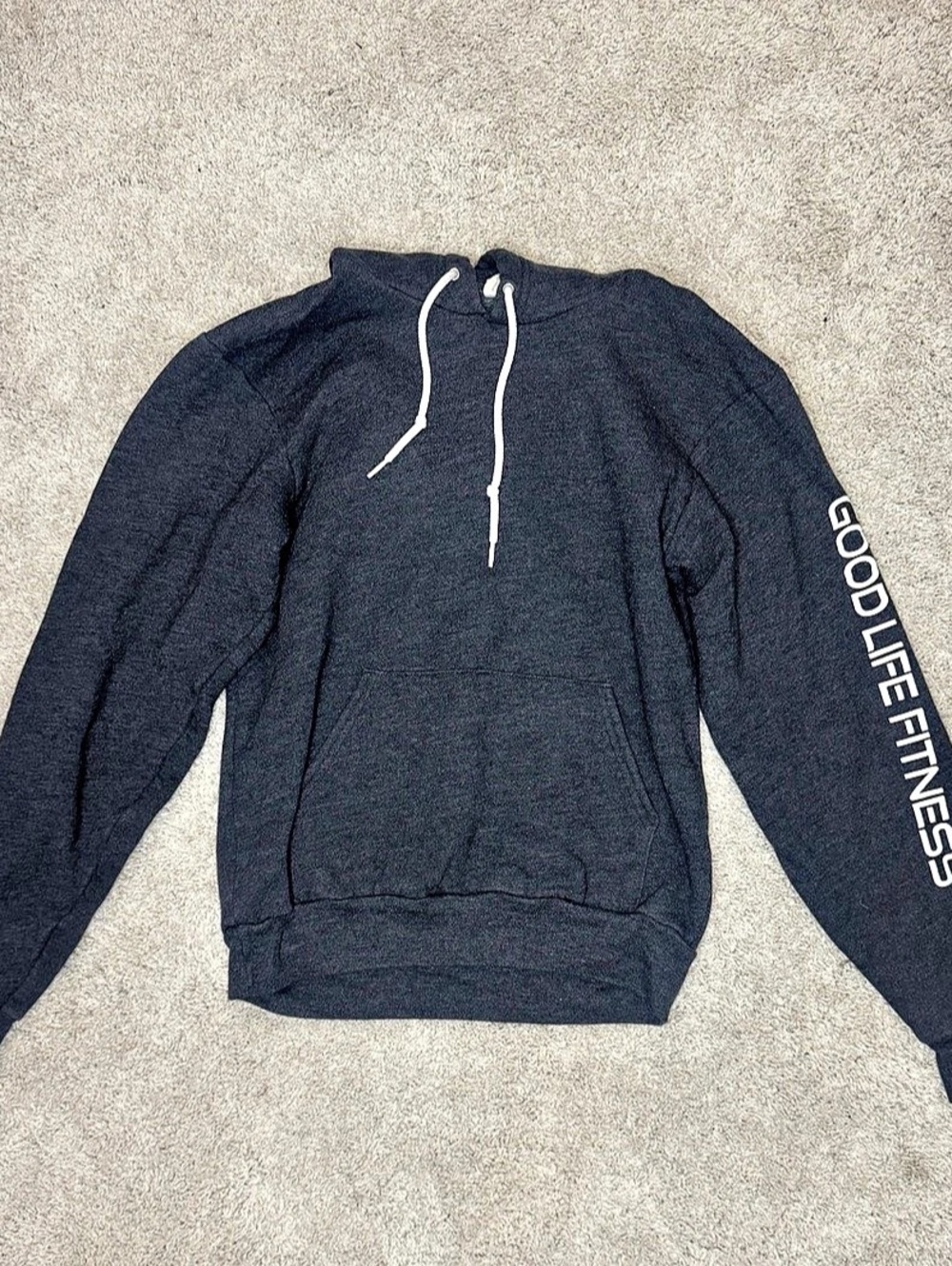 GoodLife Fitness Graphic Pullover Hoodie in Black